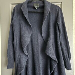 Cynthia Rowley 100% cashmere waterfall cardigan size medium